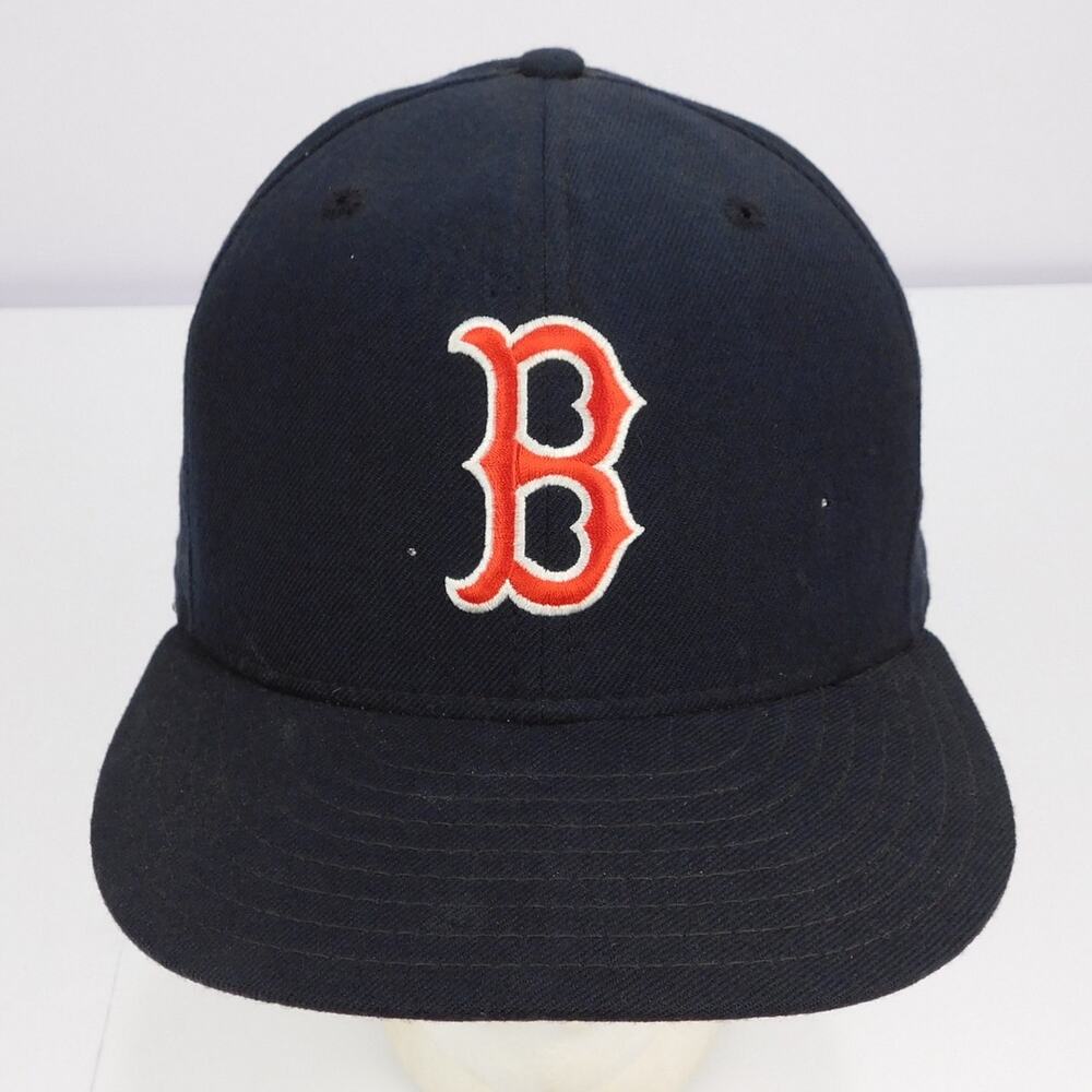 Vintage Boston Red Sox Wool Fitted Hat 7 1/4 USA Factory Seconds MLB New Era 90s